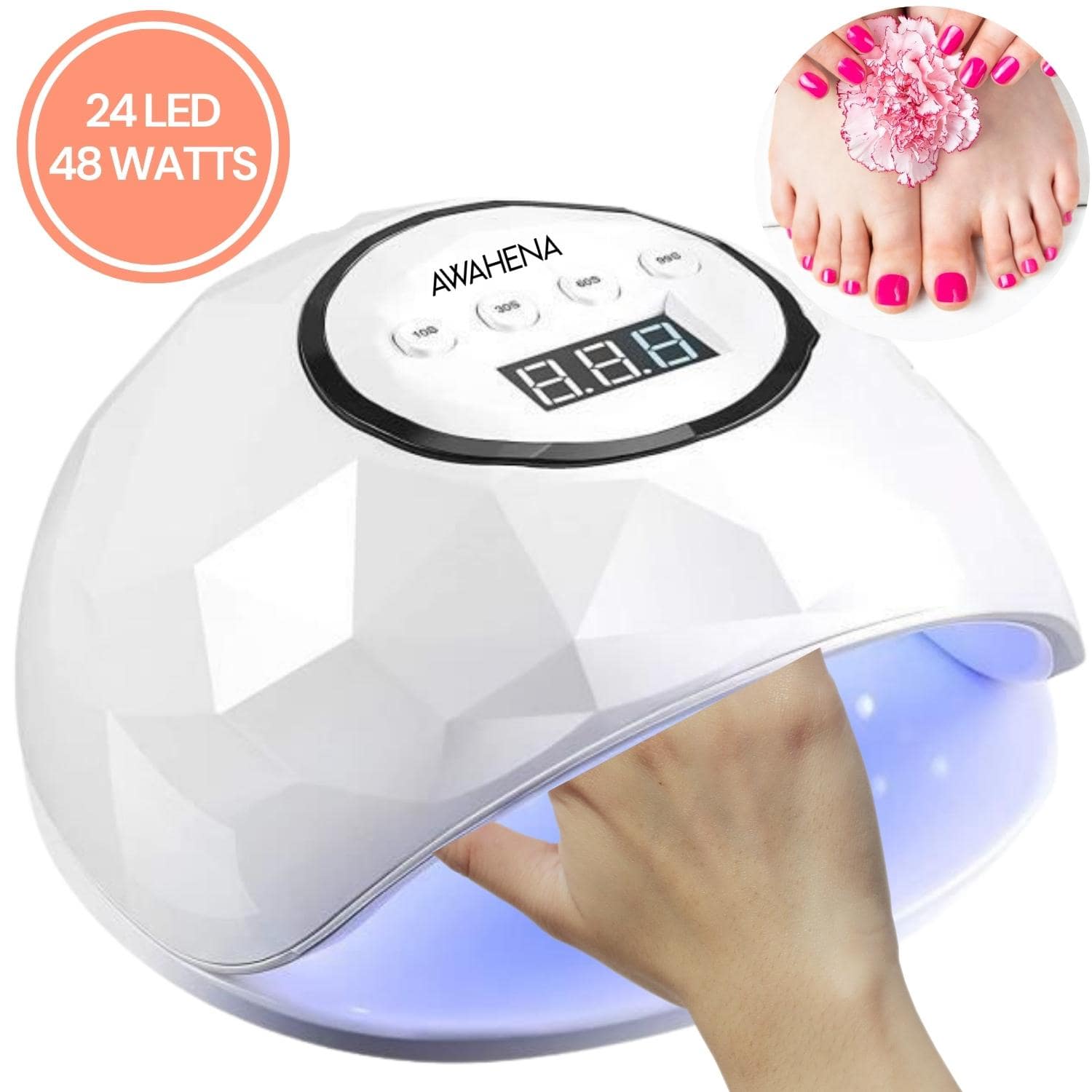Lampe UV coeur pour ongles 10W LED