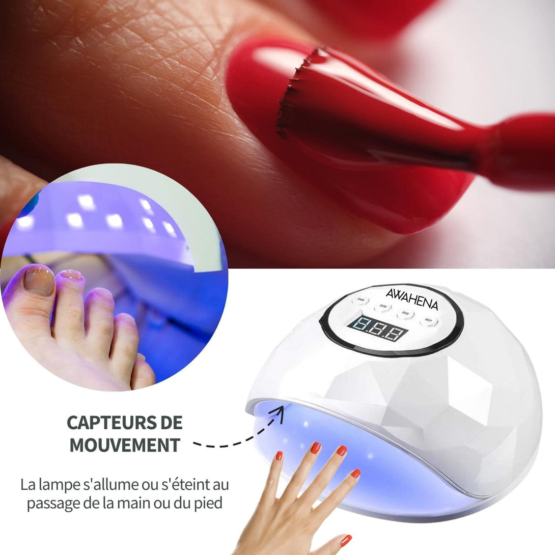 UV nail lamp, 24 LED/48W, dries your semi-permanent varnishes