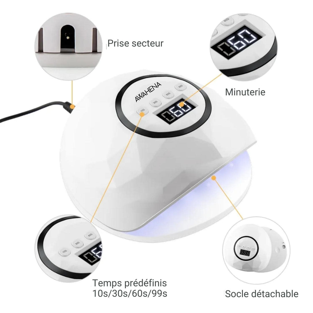 Lampe UV 54W Pour Résine Iyalezirk - Lampe UV Pliable 3 En 1 Portable, Rechargeable Pour Durcissement Rapide