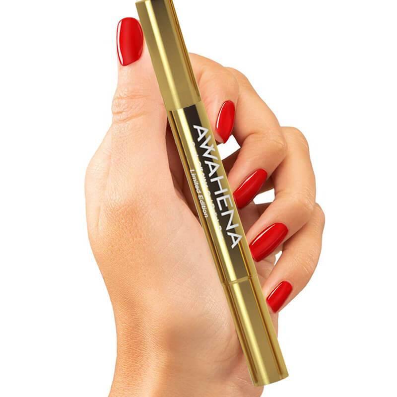 Duo-vernis-rouge-semipermanent-Or-Edition-Limitee-AWAHENA.COM